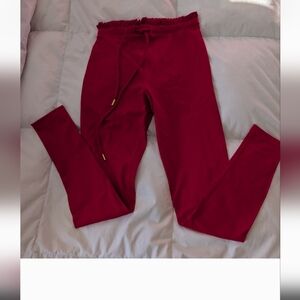 NWOT Celestine Bright Red Workout Leggings